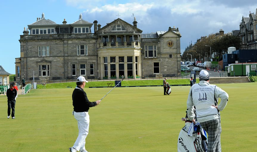 golf near a Scottish hotel