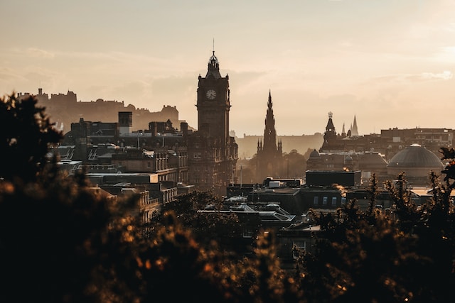 Edinburgh City At Dusk