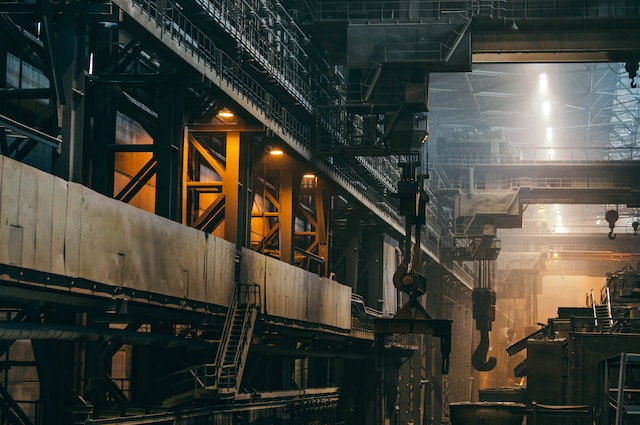 factory cranes